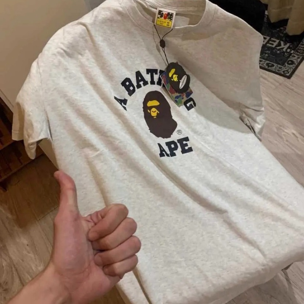 A Bathing Ape Men's Short Sleeve Tee - Gray